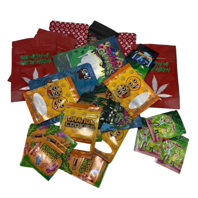 <b>Herb leaf mylar zipper bag</b>