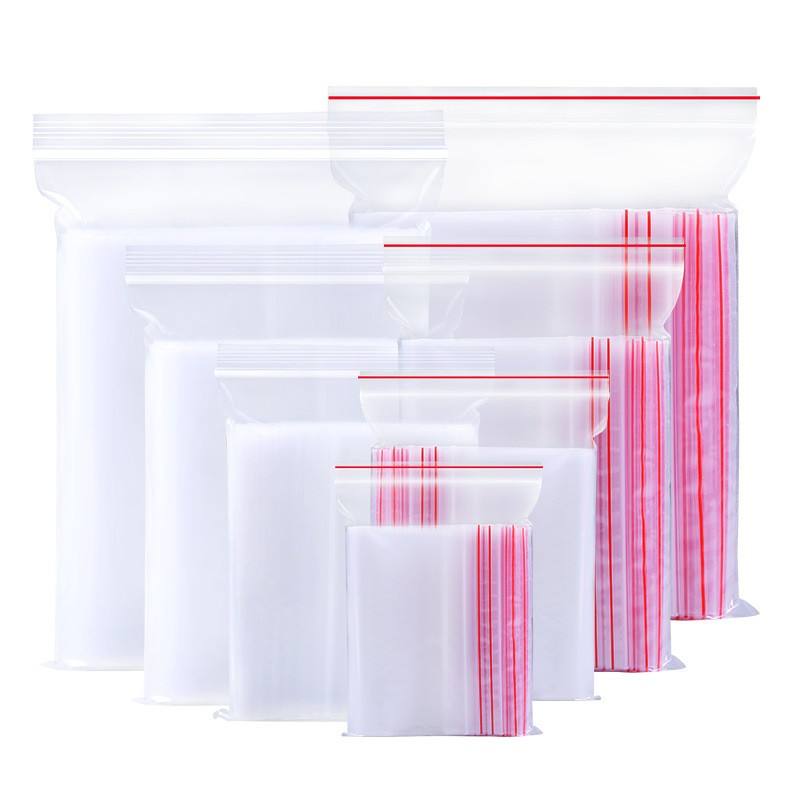 <b>PE Single ziplock Bag with color line</b>
