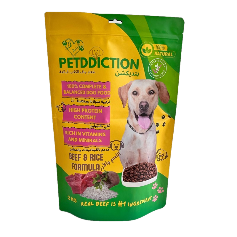 Pet food package bag
