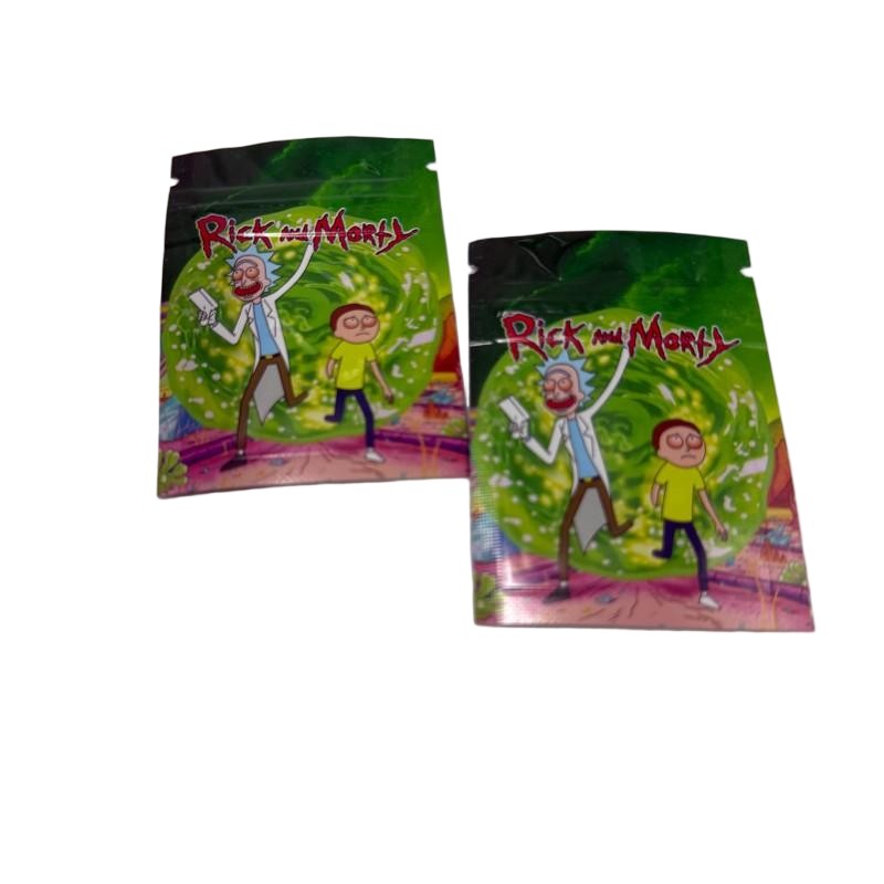 Herb leaf mylar zipper bag
